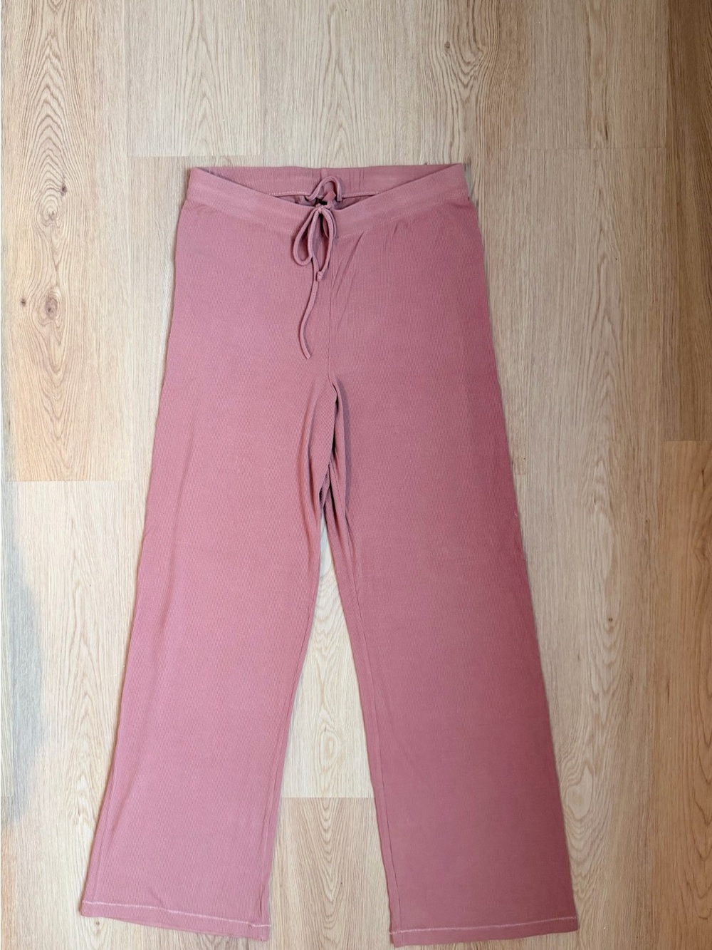 SKIMS Dusty Rose Wide-Leg Drawstring Lounge Pants